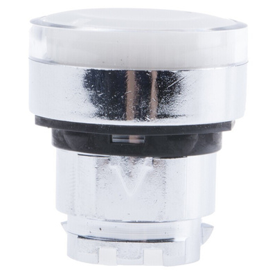 Schneider Electric Harmony XB4 Series White Illuminated Spring Return Push Button Head, 22mm Cutout, IP66, IP67, IP69K