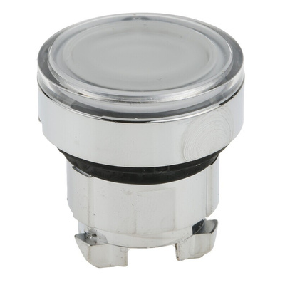 Schneider Electric Harmony XB4 Series White Illuminated Spring Return Push Button Head, 22mm Cutout, IP66, IP67, IP69K