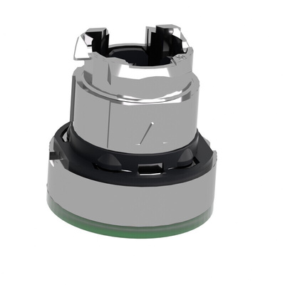 Schneider Electric Harmony XB4 Series Green Illuminated Spring Return Push Button Head, 22mm Cutout, IP66, IP67, IP69K