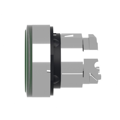 Schneider Electric Harmony XB4 Series Green Illuminated Spring Return Push Button Head, 22mm Cutout, IP66, IP67, IP69K