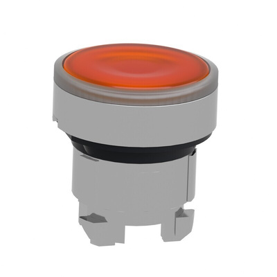 Schneider Electric Harmony XB4 Series Orange Illuminated Spring Return Push Button Head, 22mm Cutout, IP66, IP67, IP69K