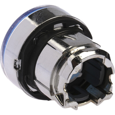 Schneider Electric Harmony XB4 Series Blue Illuminated Spring Return Push Button Head, 22mm Cutout, IP66, IP67, IP69K