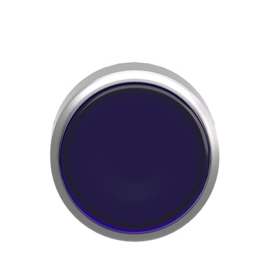 Schneider Electric Harmony XB4 Series Blue Illuminated Spring Return Push Button Head, 22mm Cutout, IP66, IP67, IP69K