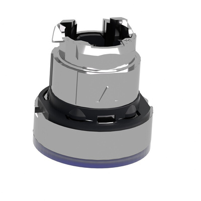 Schneider Electric Harmony XB4 Series Blue Illuminated Spring Return Push Button Head, 22mm Cutout, IP66, IP67, IP69K