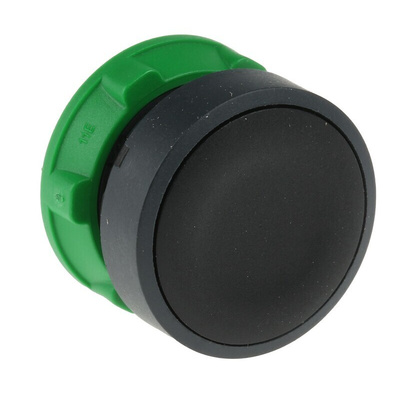 Schneider Electric Harmony XB5 Series Black Spring Return Push Button Head, 22mm Cutout, IP66, IP67, IP69K