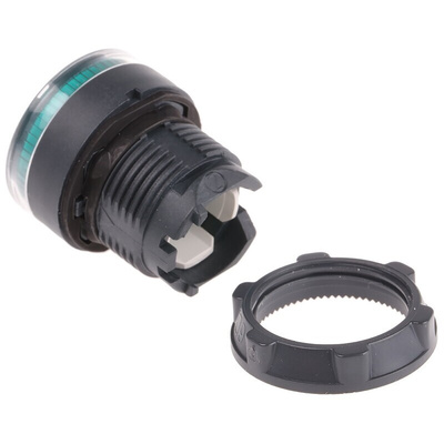 Schneider Electric Harmony XB5 Series Green Illuminated Spring Return Push Button Head, 22mm Cutout, IP66, IP67, IP69K
