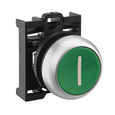 Eaton RMQ Titan M22 Series Green Momentary Push Button Head, 22mm Cutout, IP69K