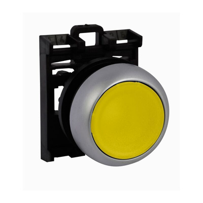 Eaton RMQ Titan M22 Series Yellow Illuminated Momentary Push Button Head, 22mm Cutout, IP69K