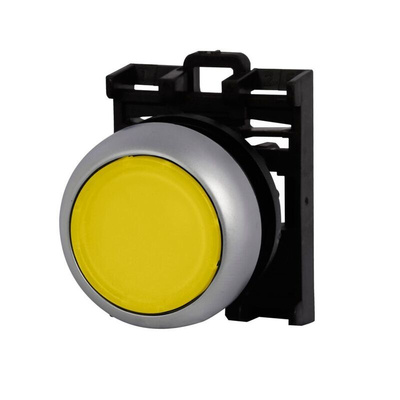 Eaton RMQ Titan M22 Series Yellow Illuminated Momentary Push Button Head, 22mm Cutout, IP69K