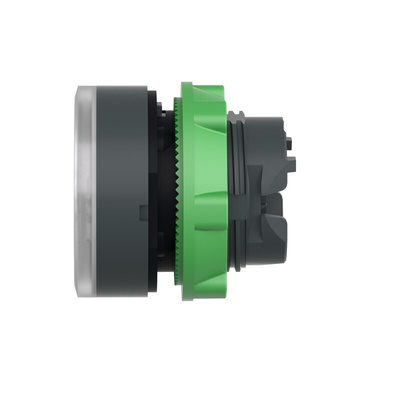 Schneider Electric ZB5 Series White Illuminated Spring Return Push Button Head, 22mm Cutout, IP66, IP67, IP69K