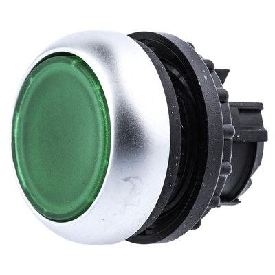 Eaton RMQ Titan M22 Series Green Illuminated Maintained Push Button Head, 22mm Cutout, IP69K