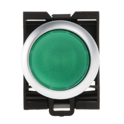 Eaton RMQ Titan M22 Series Green Illuminated Momentary Push Button Head, 22mm Cutout, IP69K