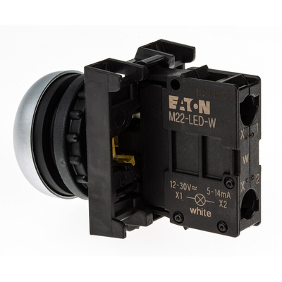 Eaton RMQ Titan M22 Series Yellow Illuminated Momentary Push Button Head, 22mm Cutout, IP69K