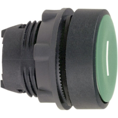 Schneider Electric Harmony XB5 Series Green Spring Return Push Button Head, 22mm Cutout, IP66, IP67, IP69K
