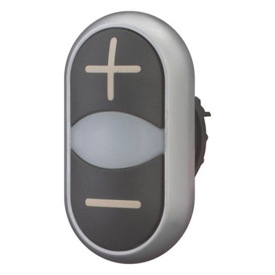 Eaton RMQ Titan M22 Series Black Illuminated Momentary Push Button Head, 22mm Cutout, IP66