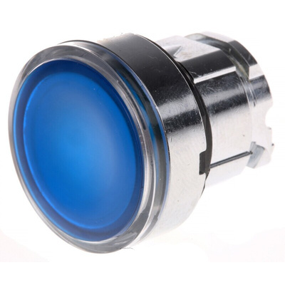 Schneider Electric Harmony XB4 Series Blue Illuminated Maintained Push Button Head, 22mm Cutout, IP66, IP67, IP69K