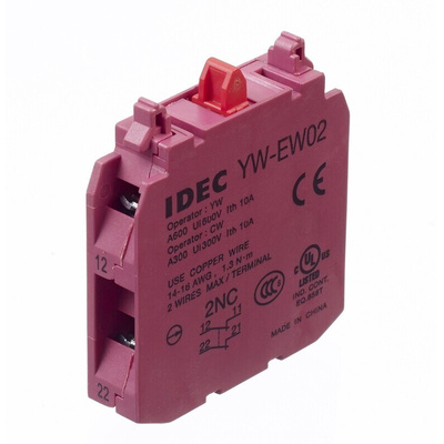 Idec CW Series Series Contact Block, 2NC