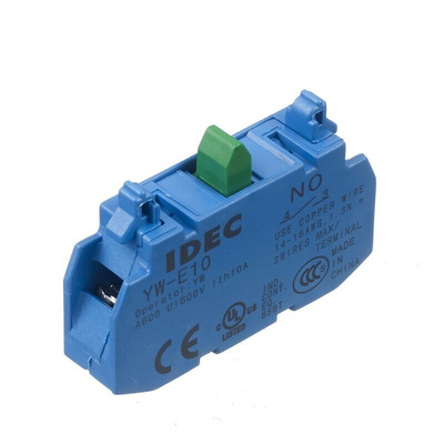 Idec YW Series Series Contact Block, 1NO