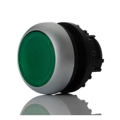 Eaton M22 Series Green Illuminated Momentary Push Button Head, 22mm Cutout, IP67