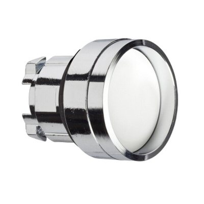 Schneider Electric Harmony XB4 Series White Illuminated Spring Return Push Button Head, 22mm Cutout, IP66, IP67, IP69K
