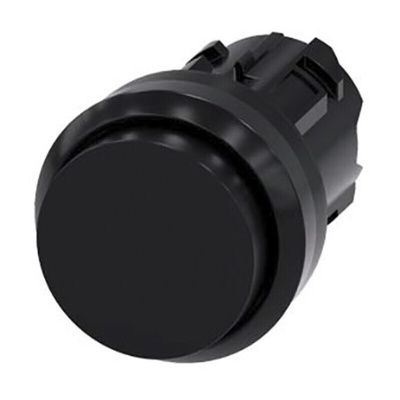 Siemens SIRIUS ACT Series Black Momentary Push Button Head, 22mm Cutout, IP66, IP67, IP69K