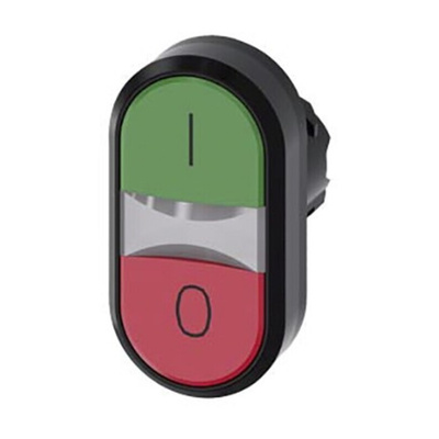 Siemens SIRIUS ACT Series Green, Red Momentary Push Button Head, 22mm Cutout, IP66, IP67, IP69K