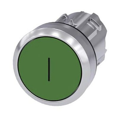 Siemens SIRIUS ACT Series Green Momentary Push Button Head, 22mm Cutout, IP66, IP67, IP69K