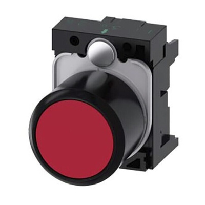 Siemens SIRIUS ACT Series Red Momentary Push Button Head, 22mm Cutout, IP66, IP67, IP69K