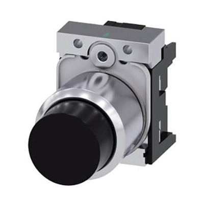 Siemens SIRIUS ACT Series Black Momentary Push Button Head, 22mm Cutout, IP66, IP67, IP69K