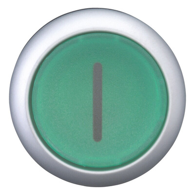 Eaton RMQ Titan M22 Series Green Illuminated Momentary Push Button, 22mm Cutout, IP66, IP67, IP69