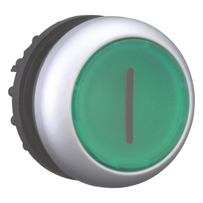 Eaton RMQ Titan M22 Series Green Illuminated Momentary Push Button, 22mm Cutout, IP66, IP67, IP69