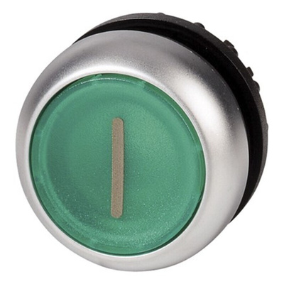 Eaton RMQ Titan M22 Series Green Illuminated Momentary Push Button, 22mm Cutout, IP66, IP67, IP69