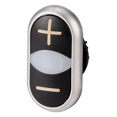 Eaton RMQ Titan M22 Series Black Momentary Push Button, 22mm Cutout, IP66, IP67, IP69K
