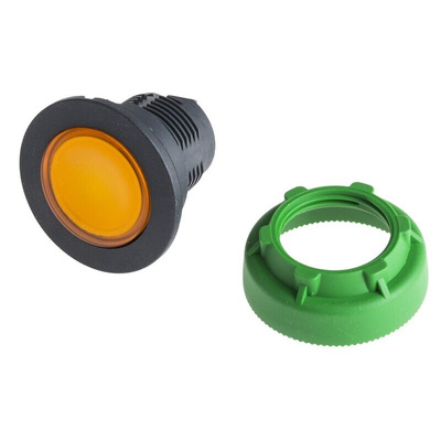 Schneider Electric Harmony ZB5 Series Orange Momentary Push Button Head, 30mm Cutout, IP66, IP67, IP69K