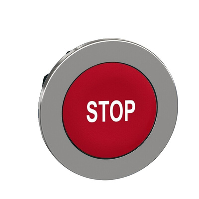 Schneider Electric ZB4 Series Red Momentary Push Button Head, 30mm Cutout, IP66, IP67, IP69K