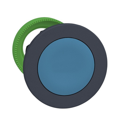 Schneider Electric ZB5 Series Blue Maintained Push Button Head, 30mm Cutout, IP66, IP67, IP69K