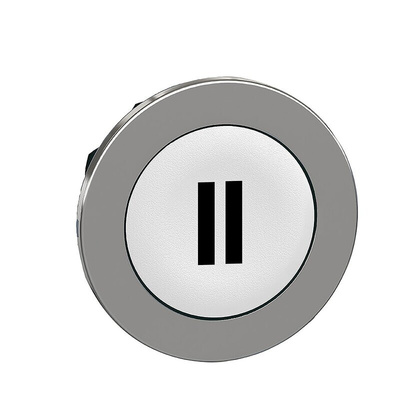 Schneider Electric ZB4 Series White Momentary Push Button Head, 30mm Cutout, IP66, IP67, IP69K