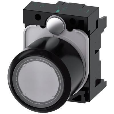 Siemens SIRIUS ACT Series Clear Momentary Push Button Head, 22mm Cutout, IP66, IP67, IP69K