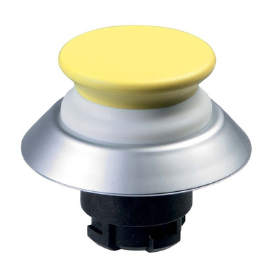 Schmersal NDTP30GB Series Yellow Illuminated Momentary Push Button, 22.3mm Cutout, IP67, IP69K