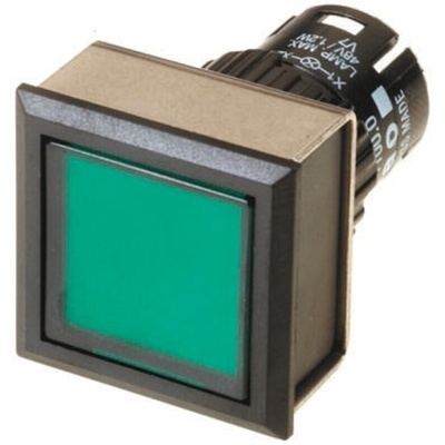 EAO Green Latching Push Button Head, IP65