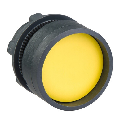Schneider Electric Harmony XB5 Series Yellow Spring Return Push Button Head, 22mm Cutout, IP66, IP67, IP69(IP69K)