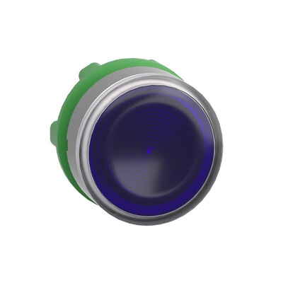 Schneider Electric Harmony XB5 Series Blue Illuminated Spring Return Push Button Head, 22mm Cutout, IP66, IP67