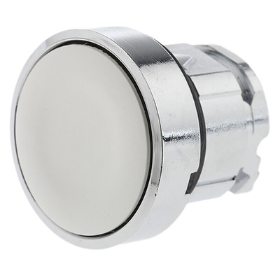 Schneider Electric Harmony XB4 Series White Latching Push Button Head, 22mm Cutout, IP66, IP67, IP69K