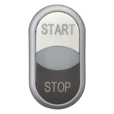 Eaton RMQ Titan M22 Series Black/White Illuminated Momentary Push Button Head, 22mm Cutout, IP66