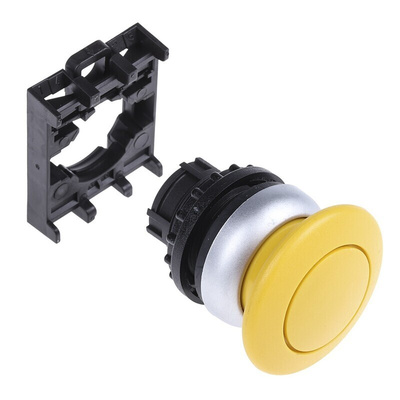 Eaton RMQ Titan M22 Series Yellow Momentary Push Button Head, 22mm Cutout, IP66, IP67, IP69
