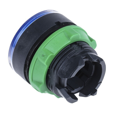 Schneider Electric Harmony XB5 Series Blue Illuminated Momentary Push Button Head, 22mm Cutout, IP66, IP67, IP69K