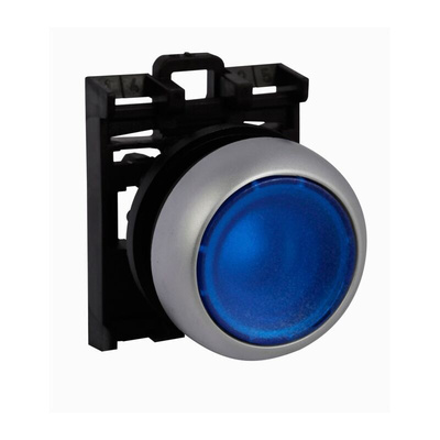 Eaton RMQ Titan M22 Series Blue Illuminated Maintained Push Button Head, 22mm Cutout, IP69K
