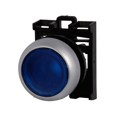 Eaton RMQ Titan M22 Series Blue Illuminated Maintained Push Button Head, 22mm Cutout, IP69K