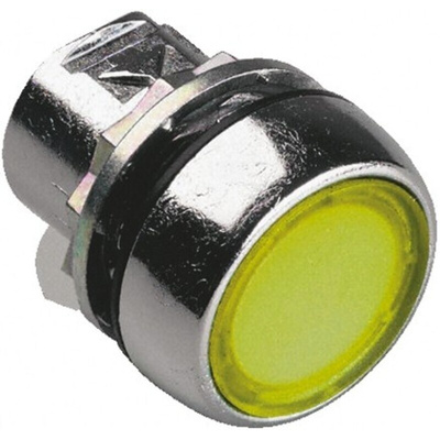 Allen Bradley 800F Series Yellow Illuminated Momentary Push Button Head, 22mm Cutout, IP65