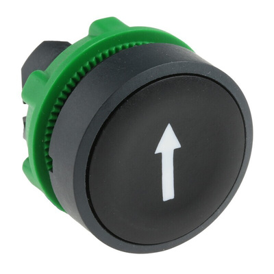 Schneider Electric Harmony XB5 Series Black Spring Return Push Button Head, 22mm Cutout, IP66, IP67, IP69K